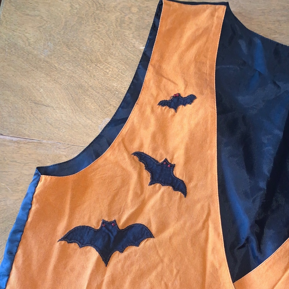 Women’s Halloween Beaded Bat Vest - Vintage - Picture 4 of 8